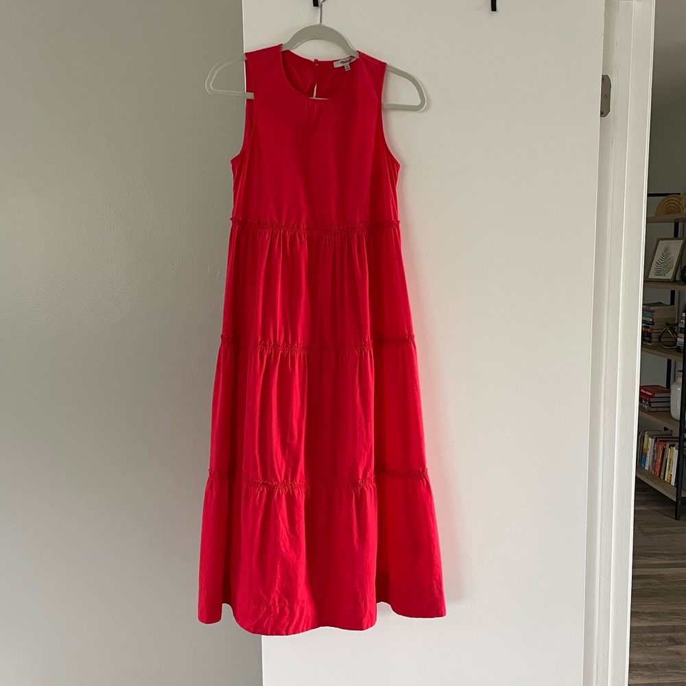 Red Madewell maxi dress